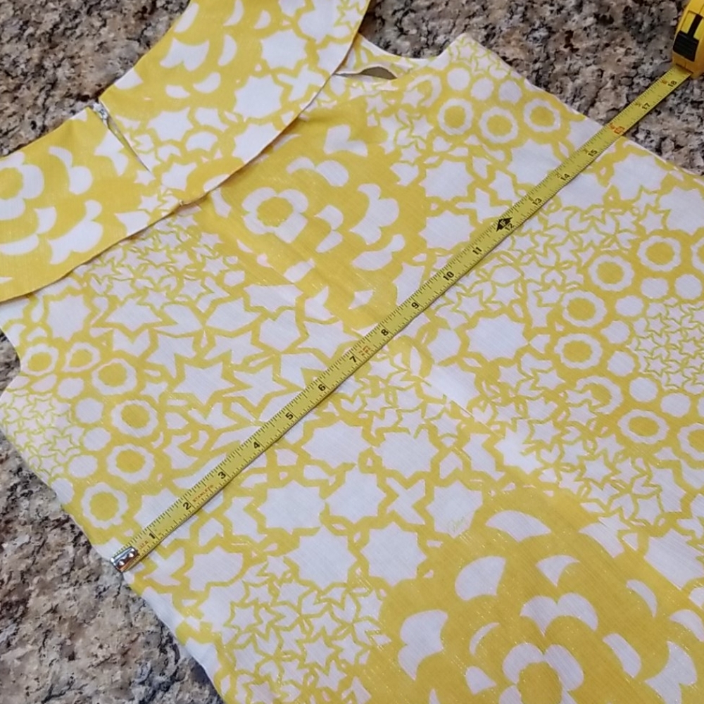 Trina Turk Los Angeles Sleeveless Metallic/Yellow - Picture 12 of 15